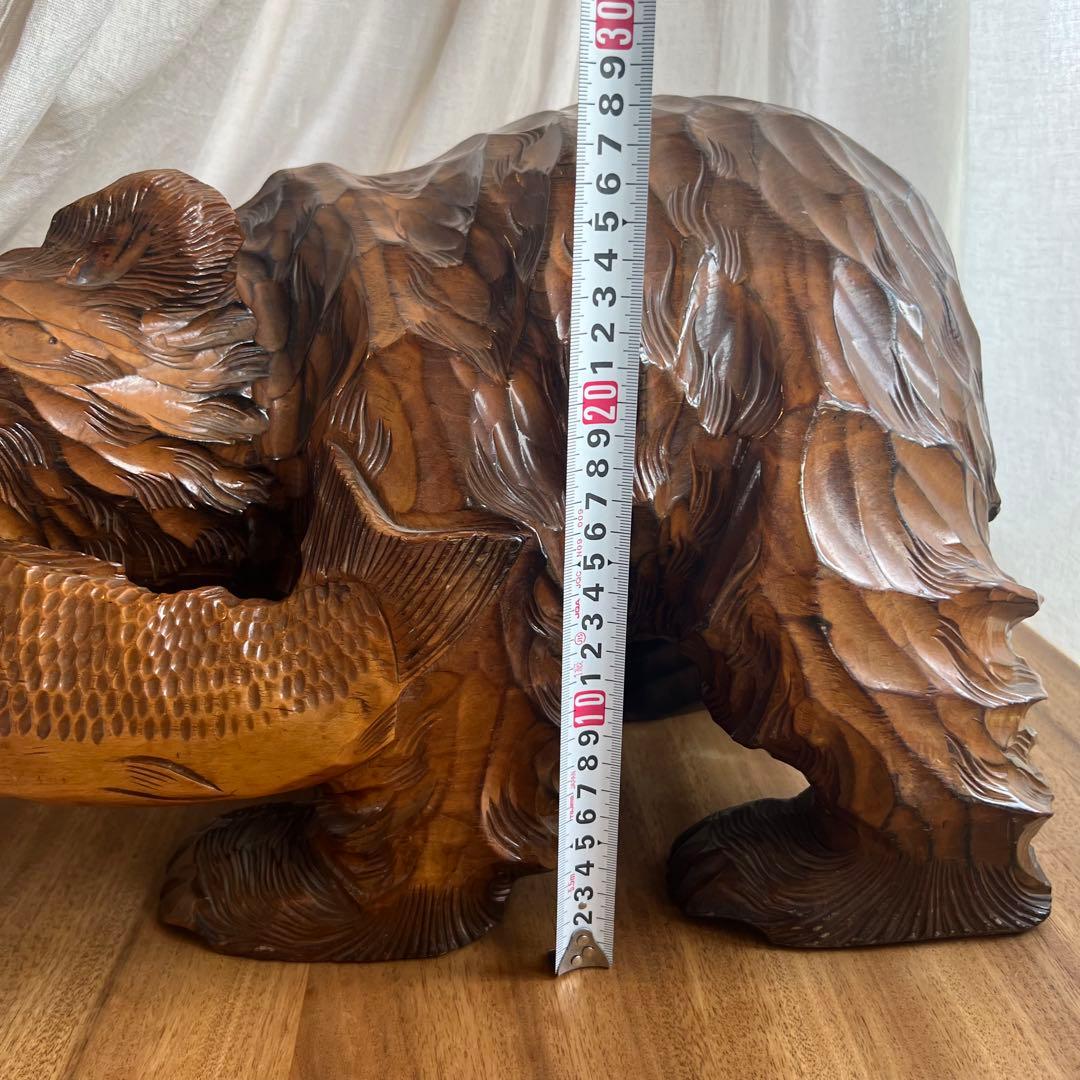 特大！！木彫り 熊 置物 50年物 ビンテージ アンティーク 民芸品