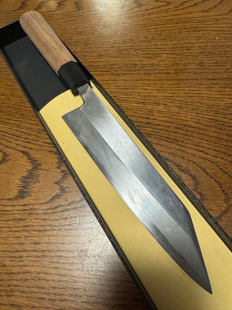 白ニ鋼　特製万能和包丁　180mm 切付