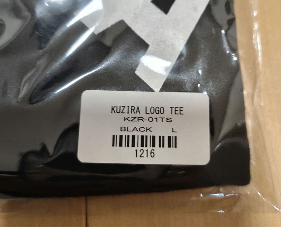 新品【KUZIRA】LOGO TEE ブラック Lサイズ