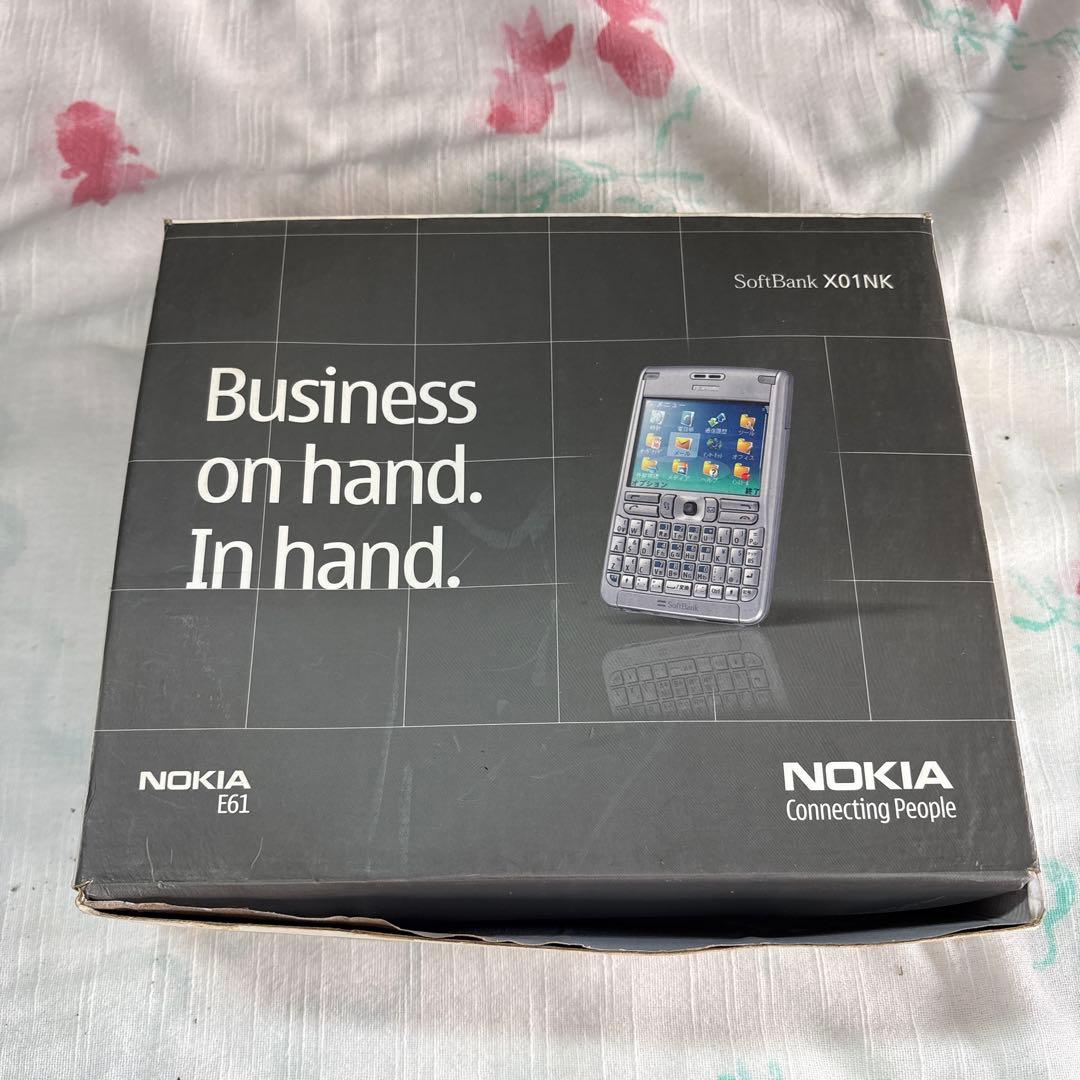 Nokia E61シルバー 携帯電話 QWERTY ソフトバンク　新品未使用
