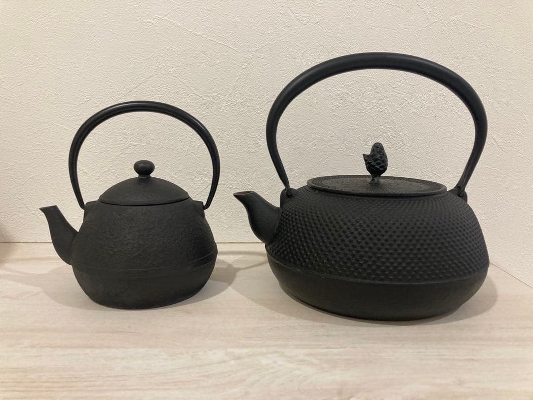 及源　OIGEN　南部鉄器　鉄瓶　550ml　内側も鉄