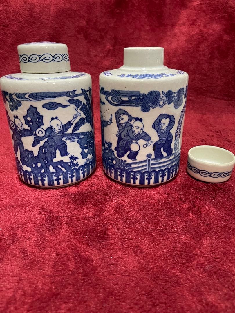 青花瓷瓶2個