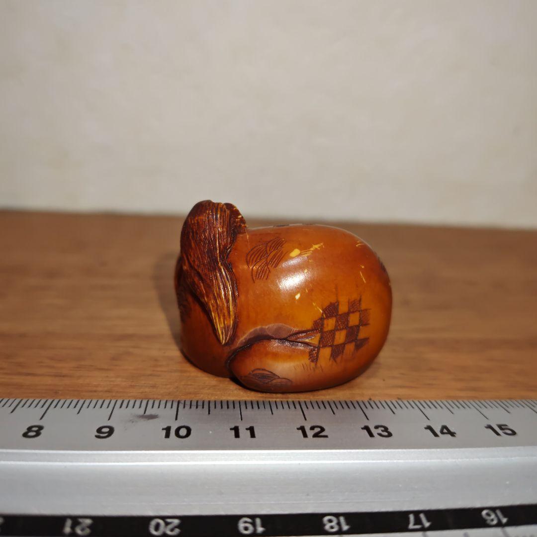 時代提物 仏教美術 天然素材 在銘【達磨様】高さ約3.1cm重さ32ｇ☆縁起物☆