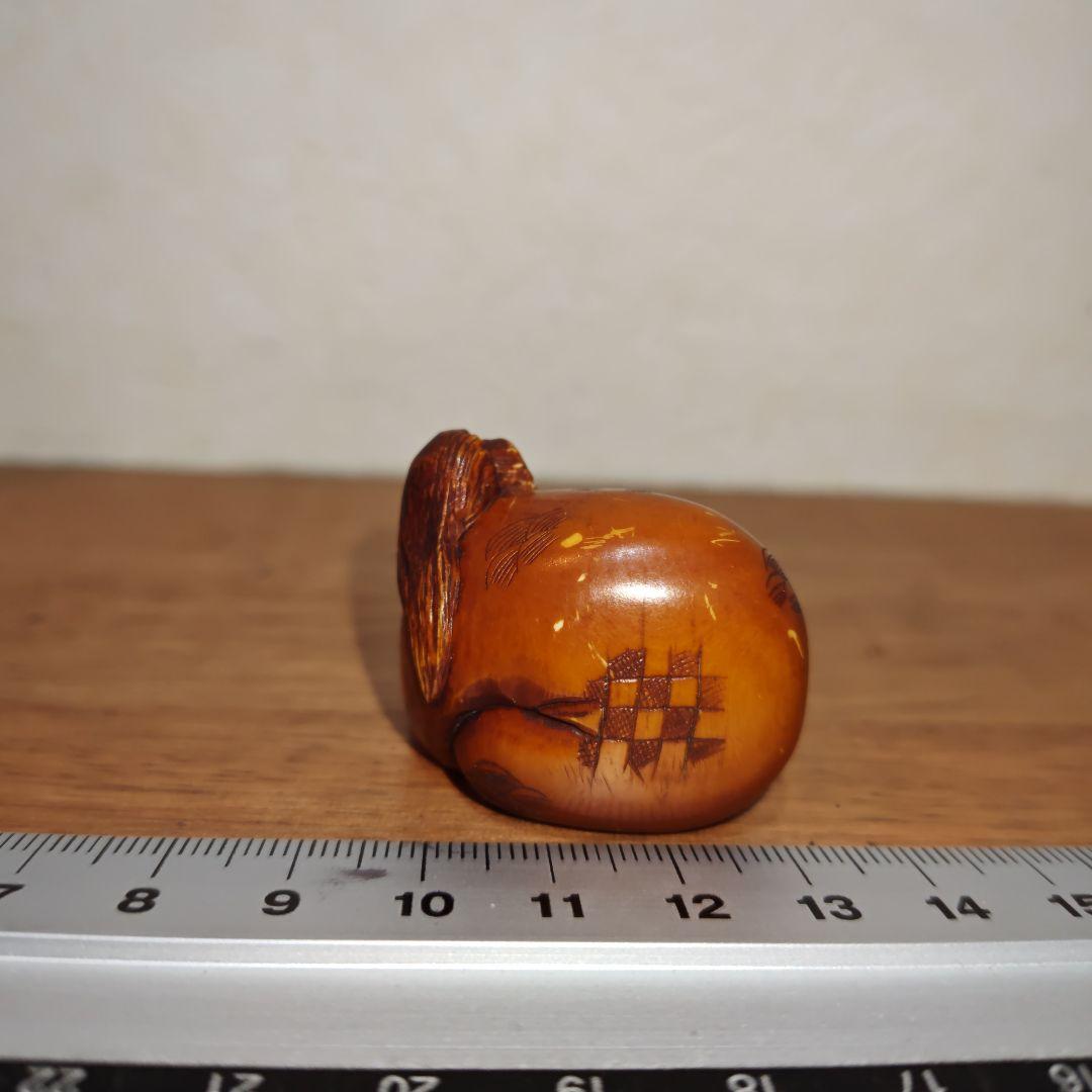 時代提物 仏教美術 天然素材 在銘【達磨様】高さ約3.1cm重さ32ｇ☆縁起物☆