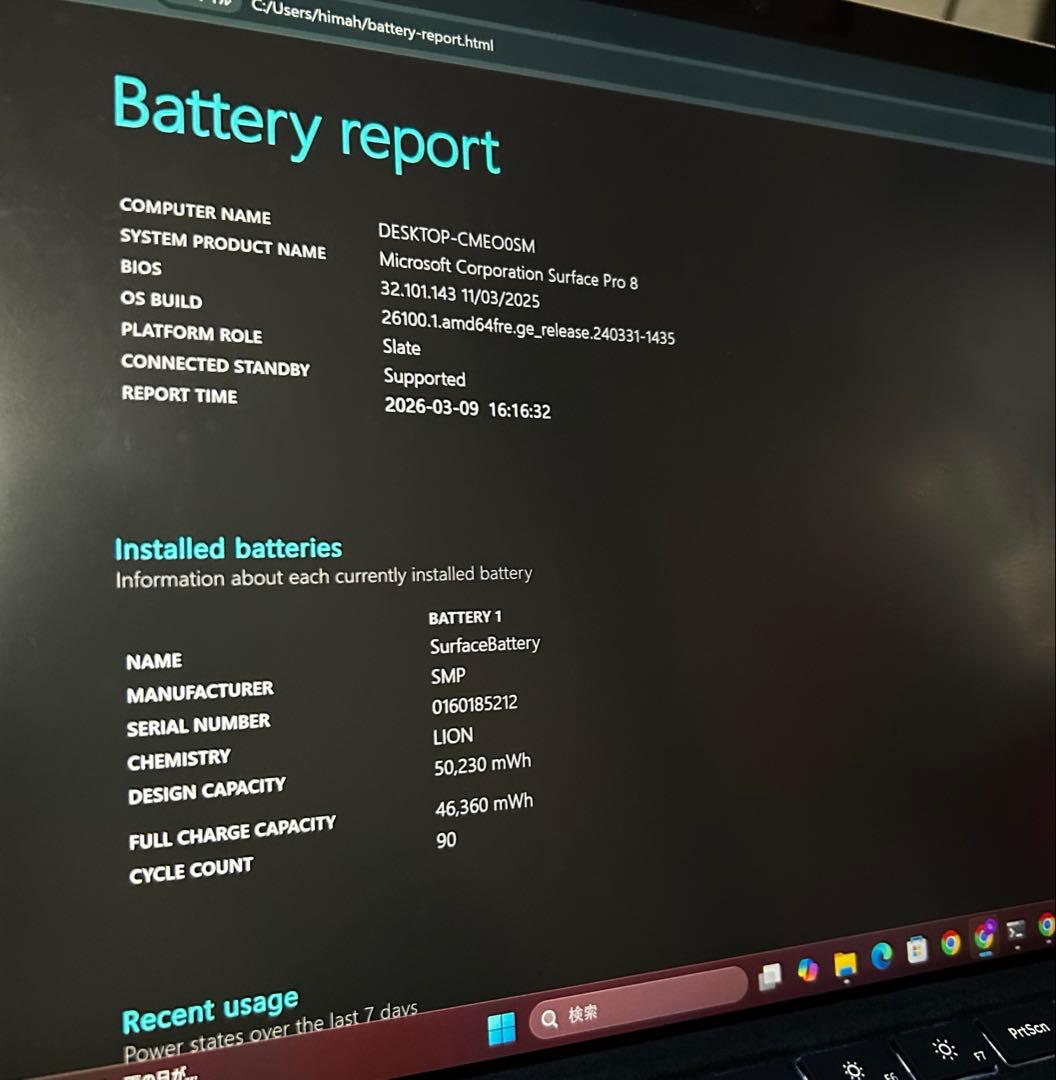 Surface Pro8 キーボード、スリムペン付き