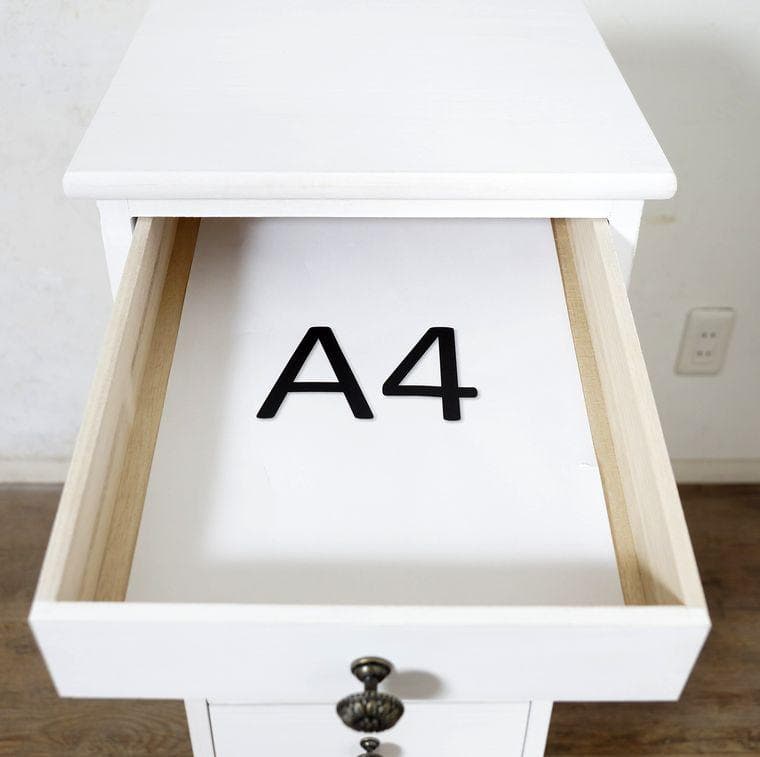 【新品】A4対応 スリムセンス 8段 ホワイト アンティーク調 多段切替完成品
