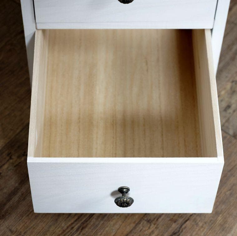 【新品】A4対応 スリムセンス 8段 ホワイト アンティーク調 多段切替完成品