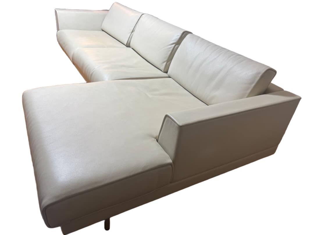 Matteo Grassi イタリア製 本革 カウチソファ/コーナーソファ