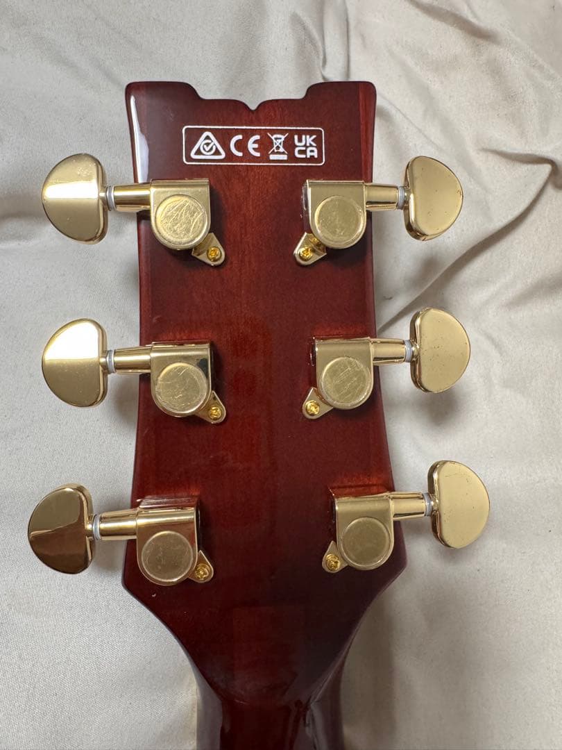 Ibanez AMH90QM TBL フルアコギター 限定カラー　ケースセット