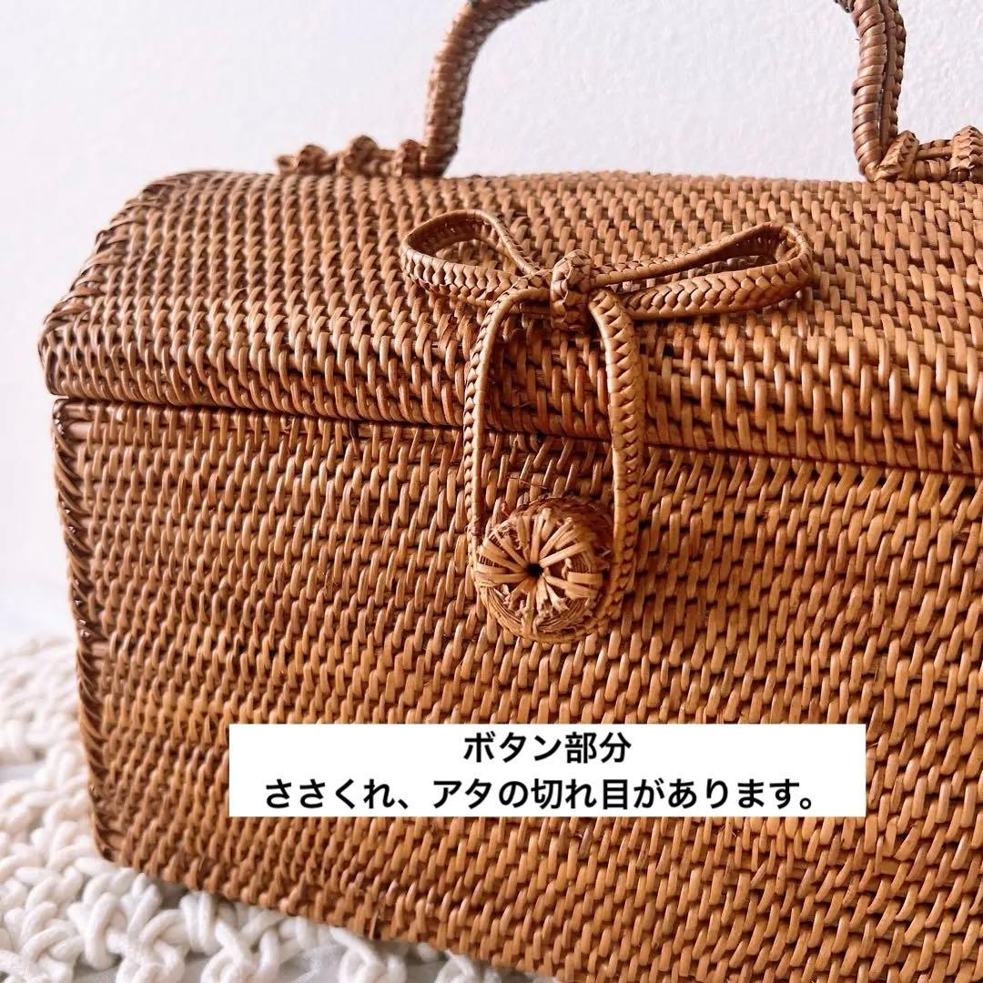 アタ　リボン付き　持ち手付き　ボックス　救急箱　洋裁箱　アタボックス　バリ島雑貨