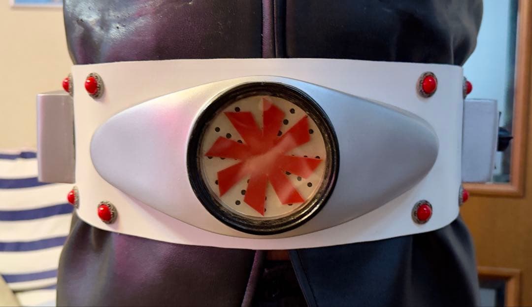 仮面ライダー旧1号　本革変身ベルト　ベルトタイフーン＆真紅のマフラー