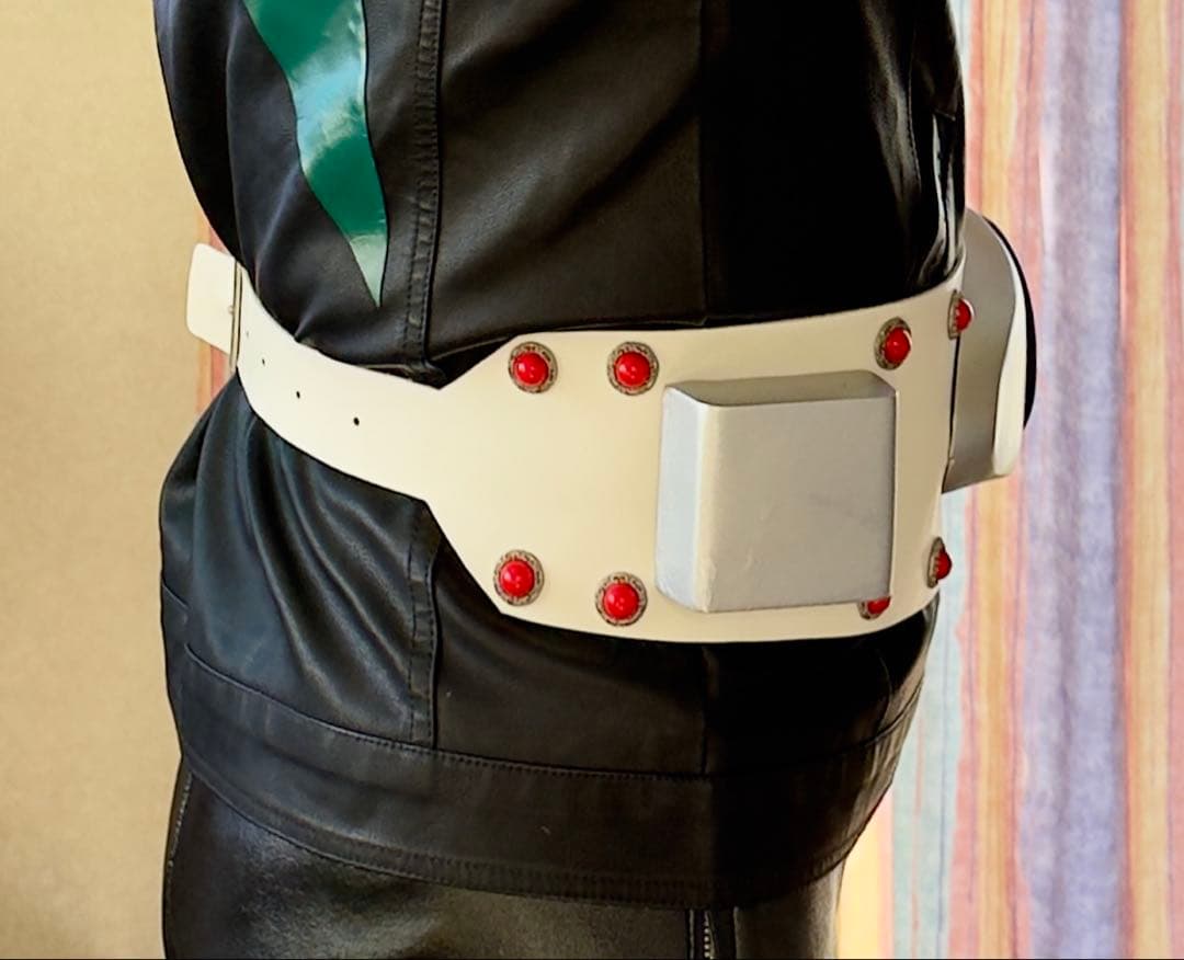 仮面ライダー旧1号　本革変身ベルト　ベルトタイフーン＆真紅のマフラー