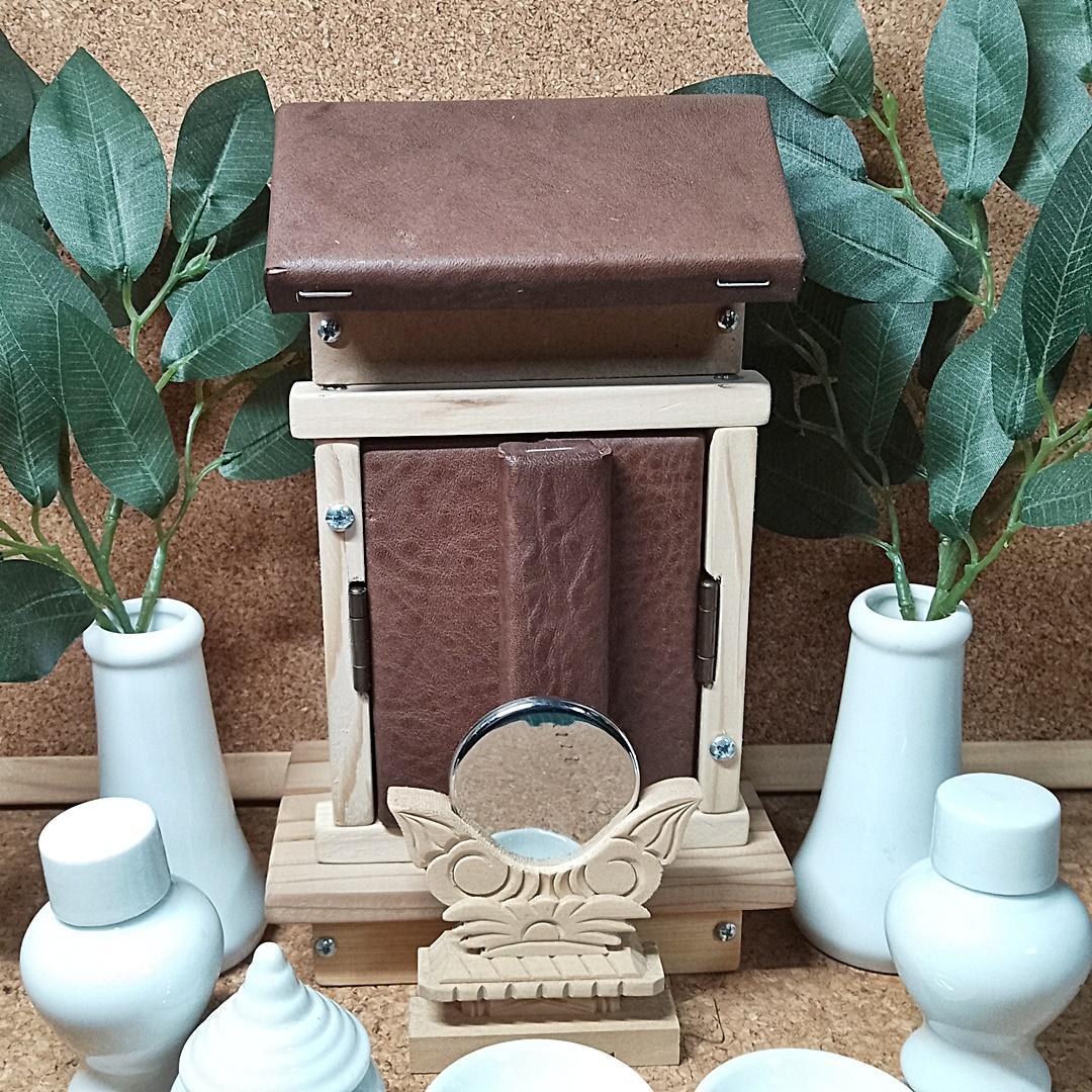 革と木の神棚 社 本革 ヌメ革 PWHA1