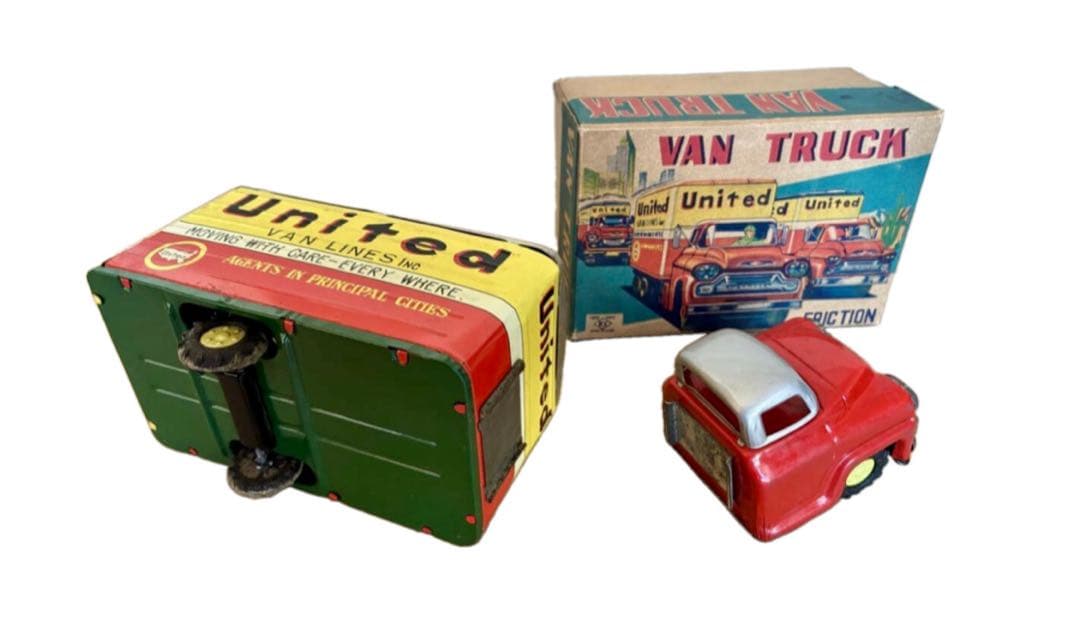 昭和30年代 箱付き VAN トラック ブリキ フリクション 日本製 レトロ