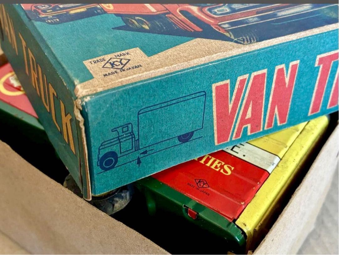 昭和30年代 箱付き VAN トラック ブリキ フリクション 日本製 レトロ