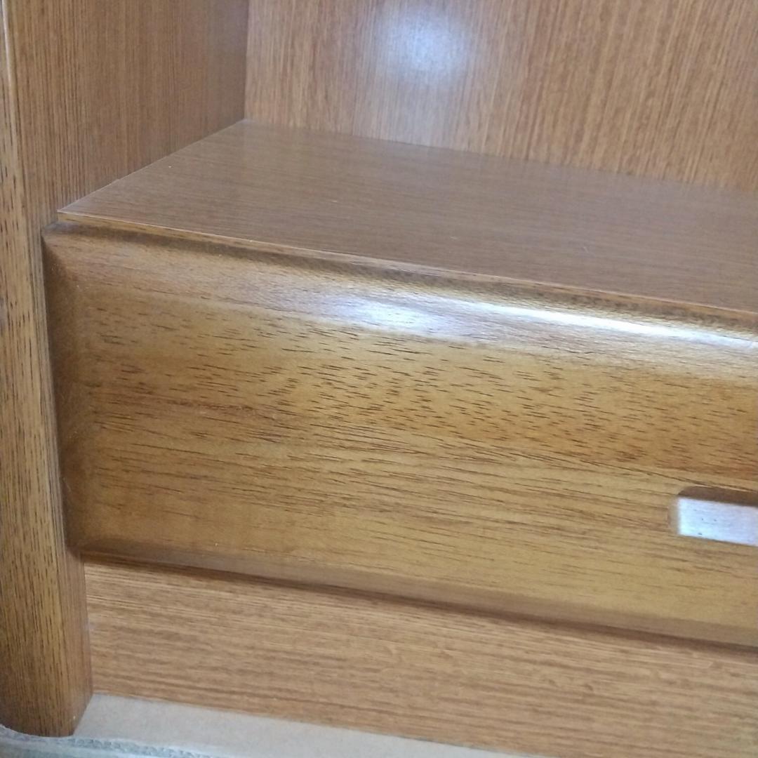 大きい本棚③　木製　ダークブラウン　幅60cm　高224cm　１個　匿名配送のみ