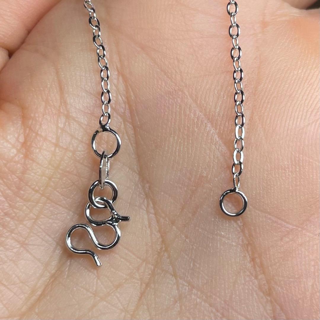 天然石ネックレス　ブルートパーズ　ブラックオパール　遊色綺麗　SV925刻印