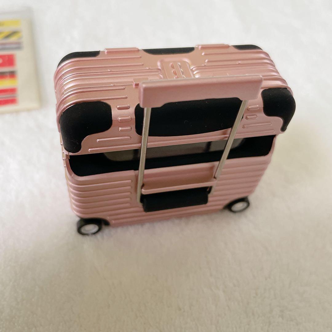 AirPods 3 ケース スーツケース イヤホンケース ピンク