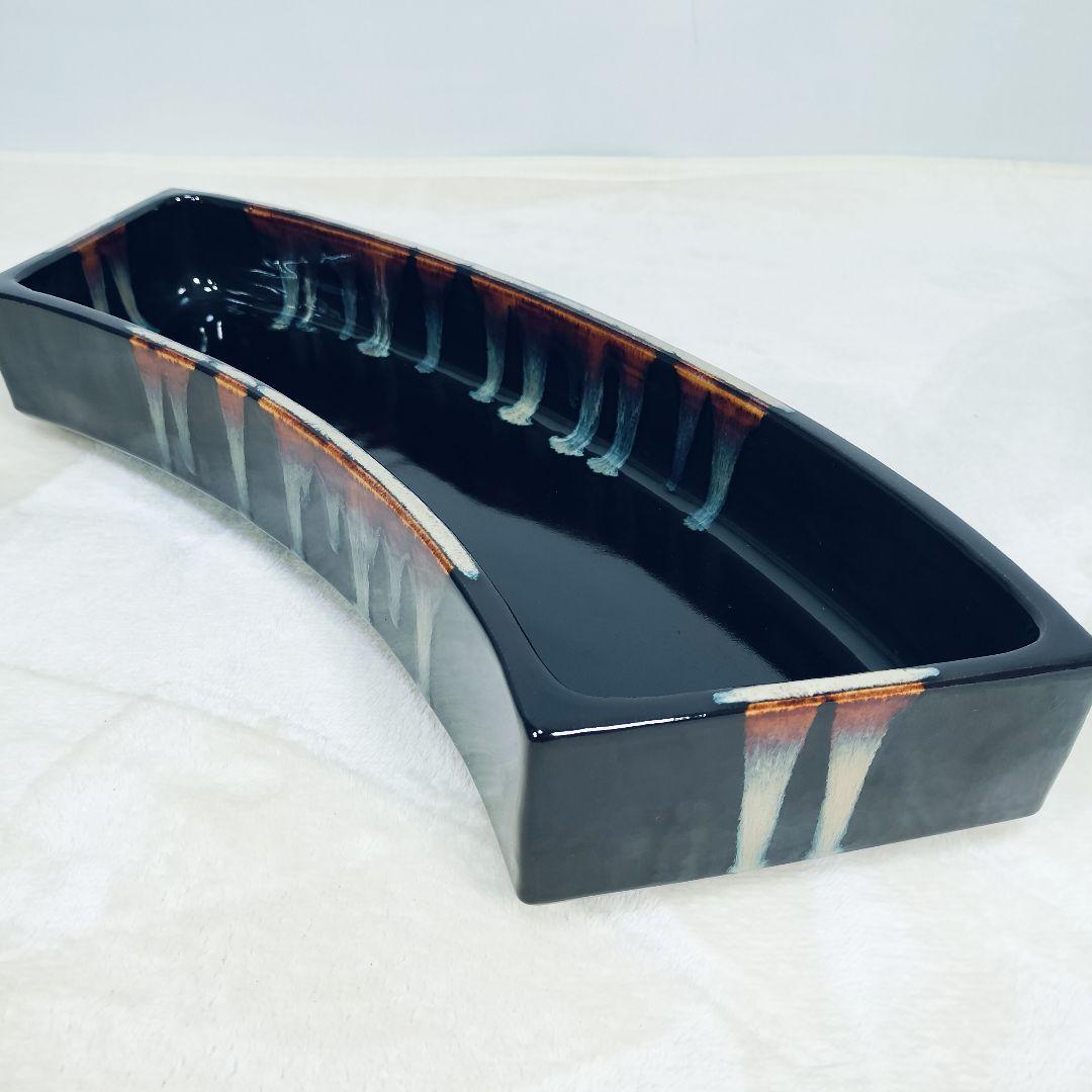 流形水盤花器　扇面水盤　水盤花器　花器　花瓶　水盤　生け花　華道