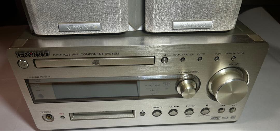 KENWOOD R-K711 LS-ES9 コンポ 美品 通電確認
