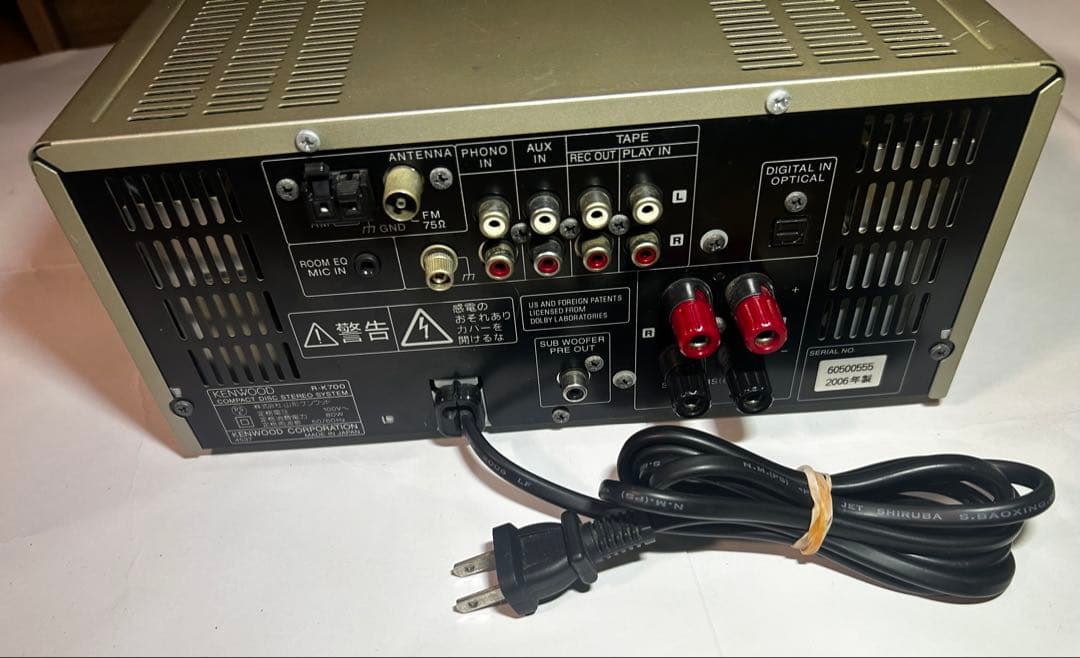 KENWOOD R-K711 LS-ES9 コンポ 美品 通電確認