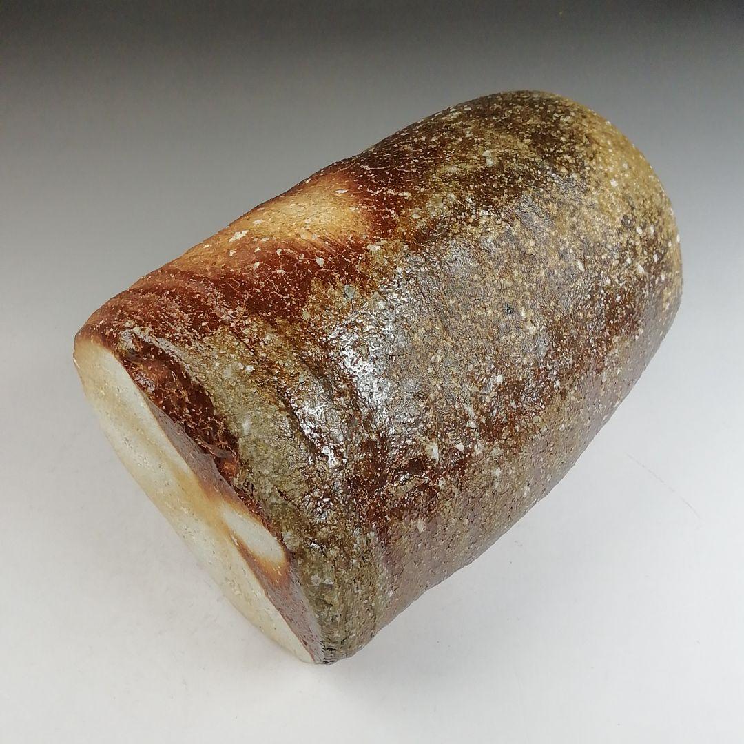 Ｗ２９２　花入　『信楽焼』『旅枕　掛花入』『古来窯　六代　上田直方 作』　共箱