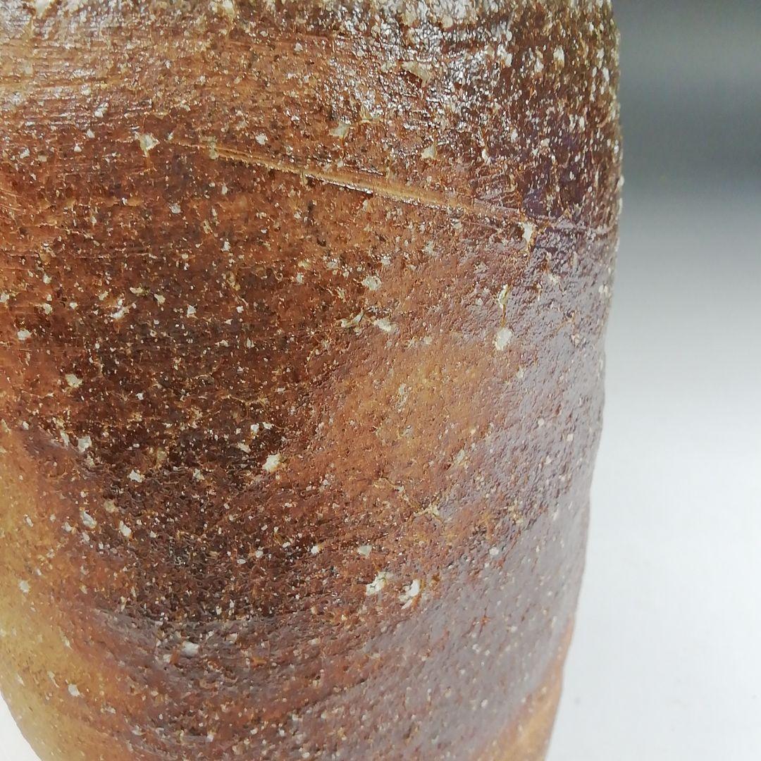 Ｗ２９２　花入　『信楽焼』『旅枕　掛花入』『古来窯　六代　上田直方 作』　共箱