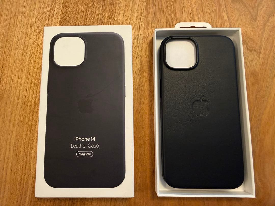 【新品】iPhone 14 レザーケース 純正- ミッドナイト