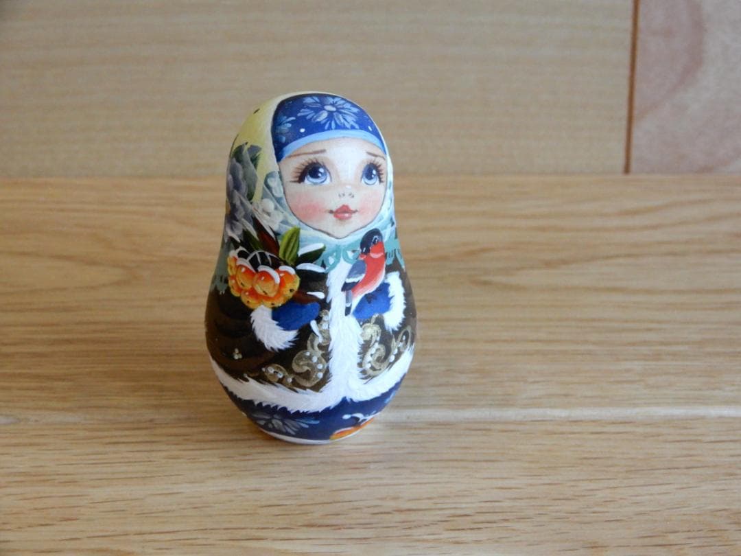 スヴェトラーナ・ニコラエヴァ　マトリョーシカ　～ 冬の友だち【5p】～　作家もの