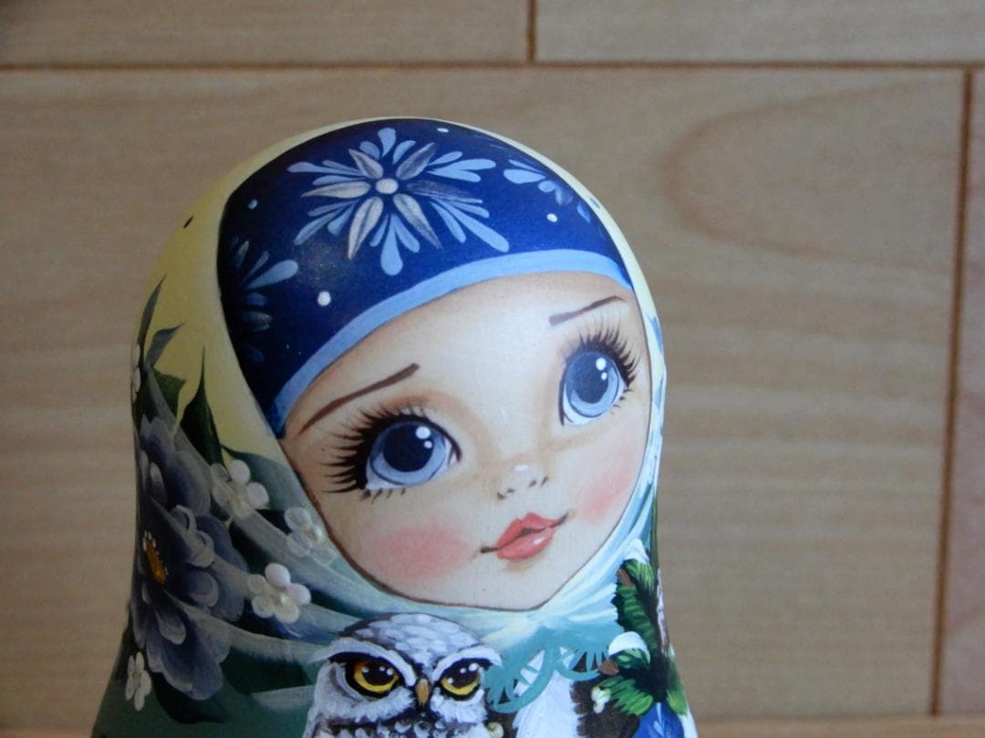 スヴェトラーナ・ニコラエヴァ　マトリョーシカ　～ 冬の友だち【5p】～　作家もの