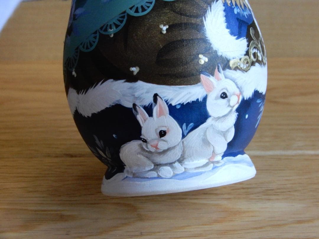 スヴェトラーナ・ニコラエヴァ　マトリョーシカ　～ 冬の友だち【5p】～　作家もの