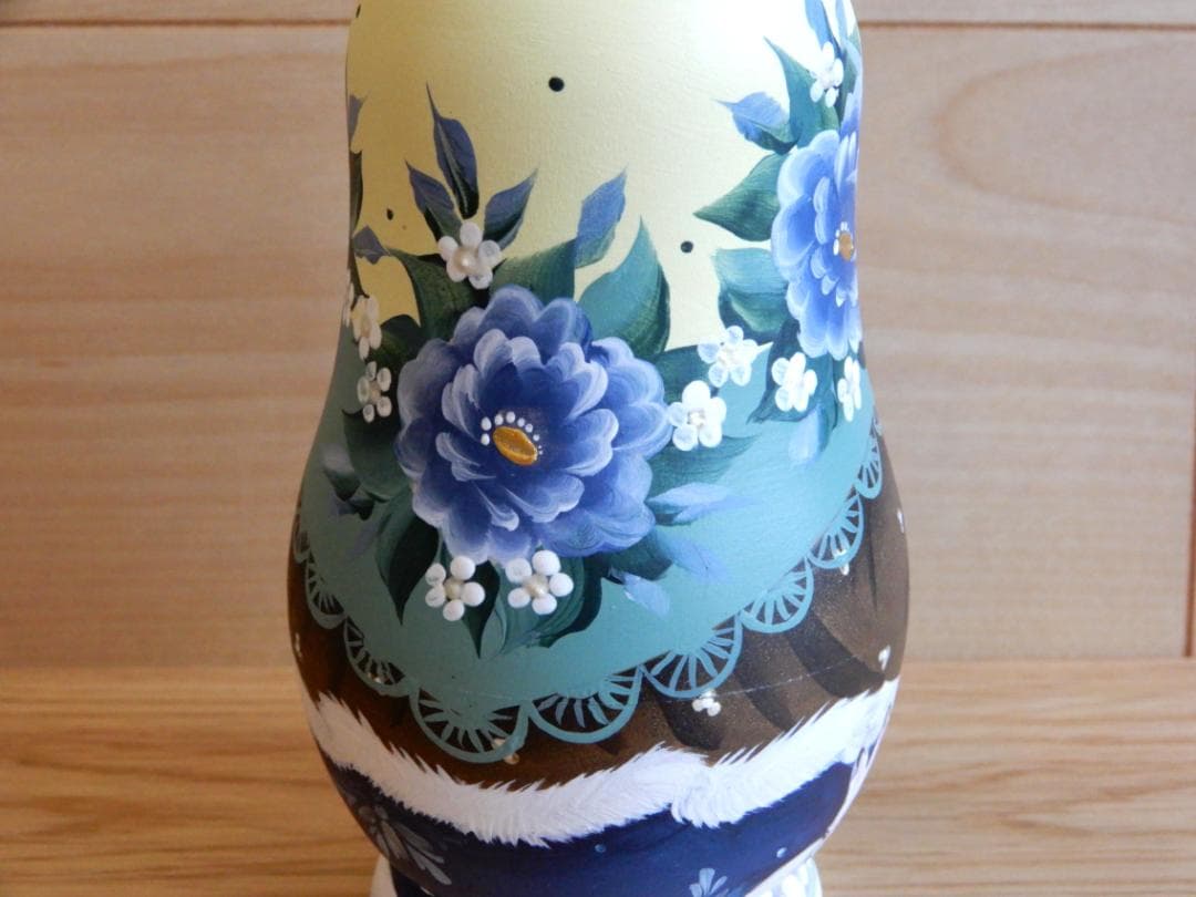 スヴェトラーナ・ニコラエヴァ　マトリョーシカ　～ 冬の友だち【5p】～　作家もの