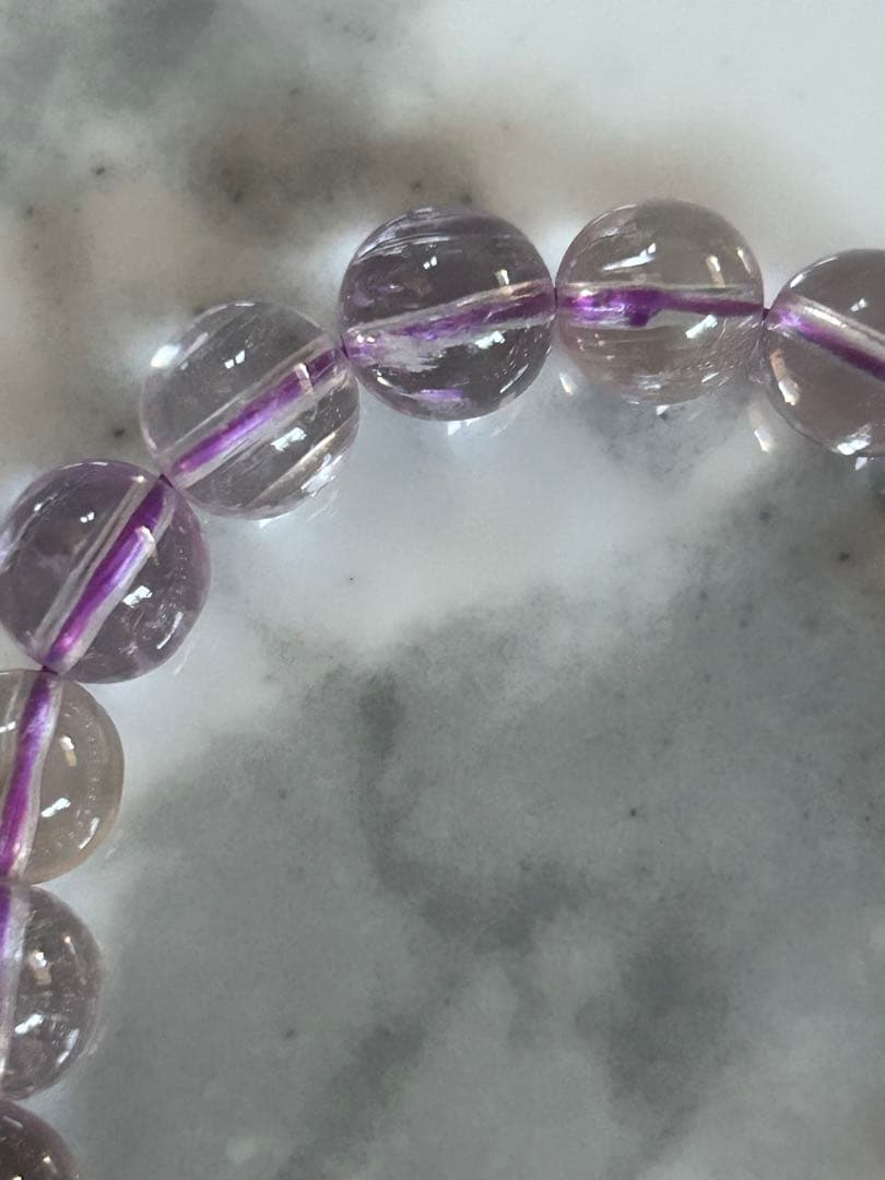 超透明クンツァイトブレスレット9.8