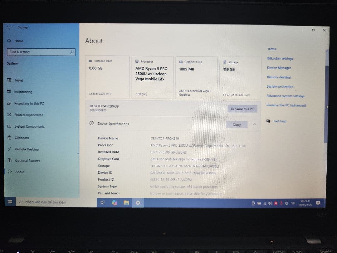 Lenovo ThinkPad A285 中古ノートパソコン