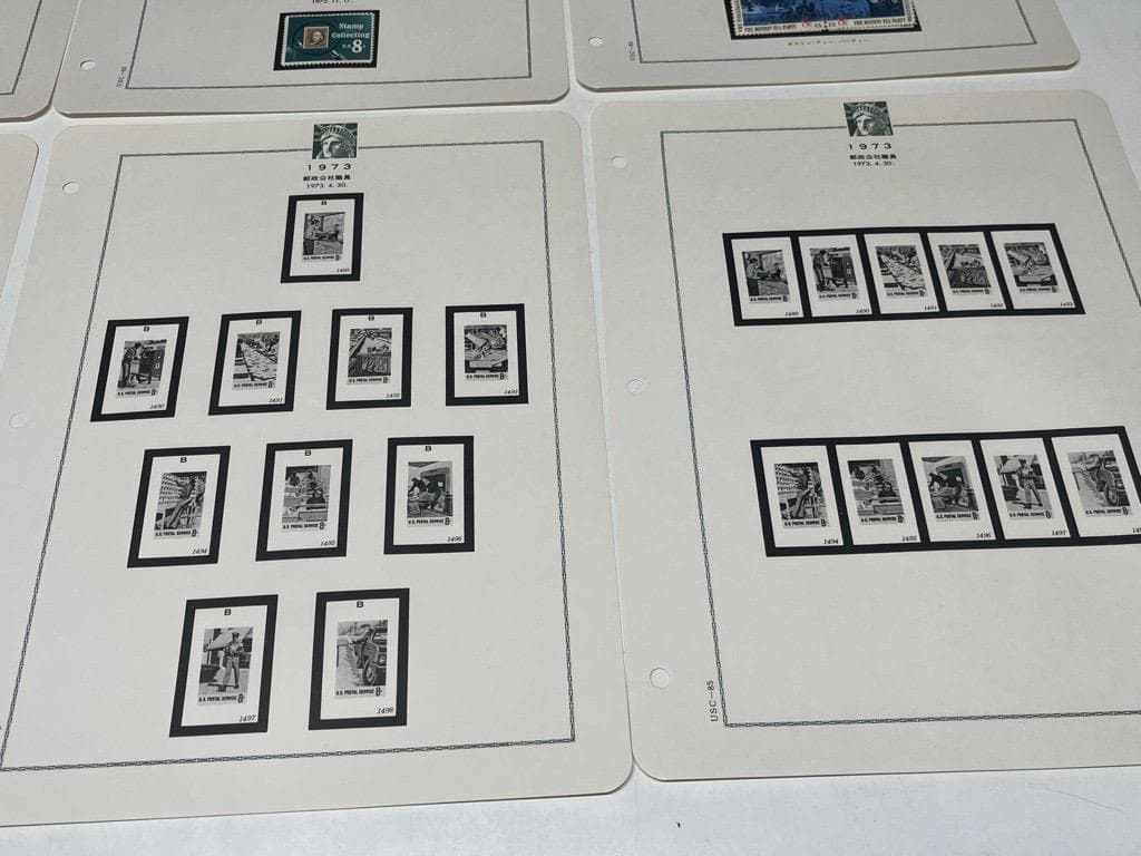 希少　アメリカ記念切手アルバム　未使用切手 1945年～1980年　700枚以上