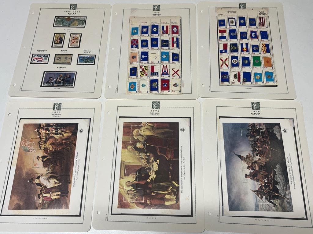 希少　アメリカ記念切手アルバム　未使用切手 1945年～1980年　700枚以上