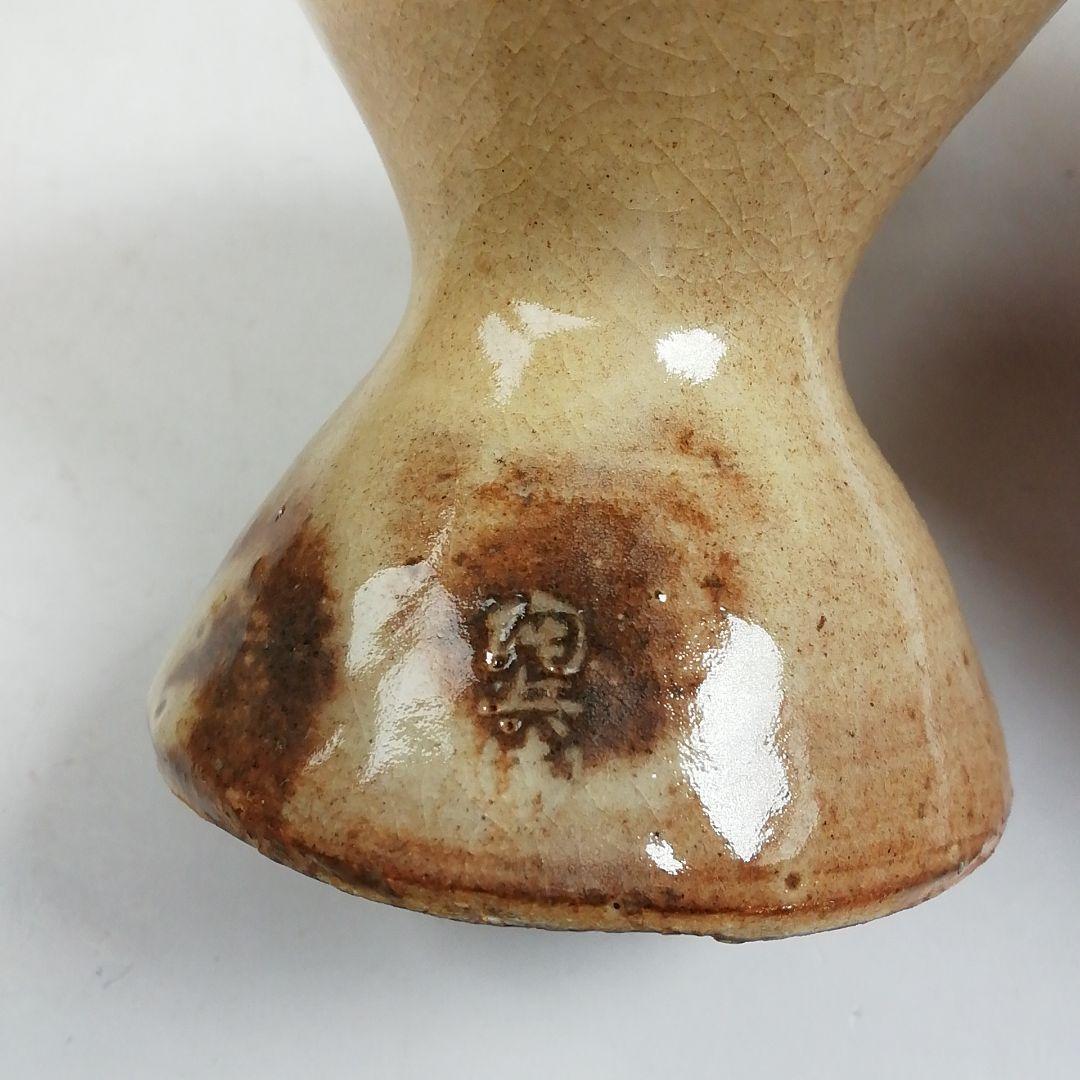 Ｗ１２５　蓋置　『萩　千切蓋置』『十二代　田原陶兵衛 造』　共箱　茶道具