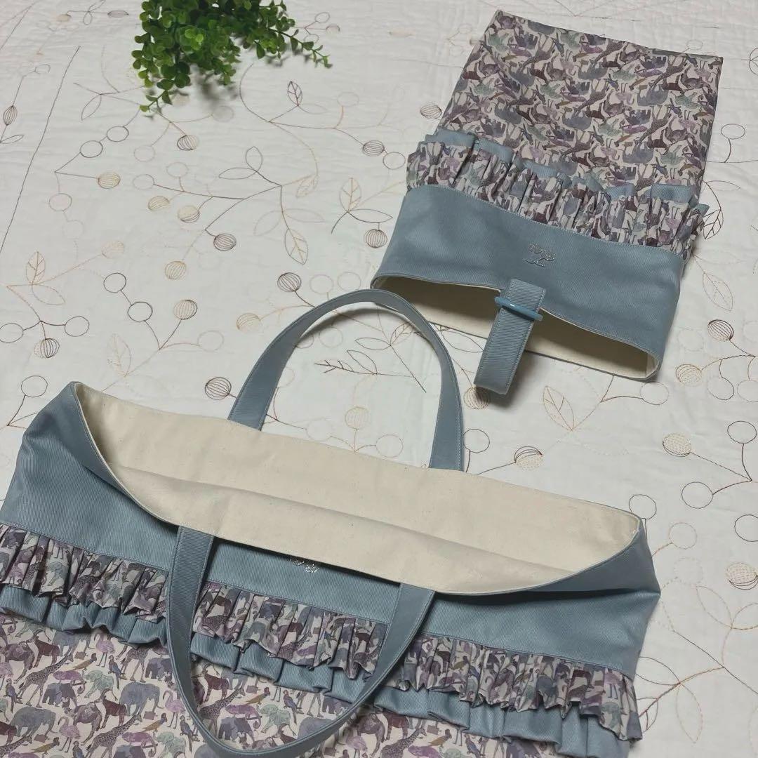 レッスンバッグ お着替え袋　上靴袋　３点　リバティ　キューフォーザズー　入園入学