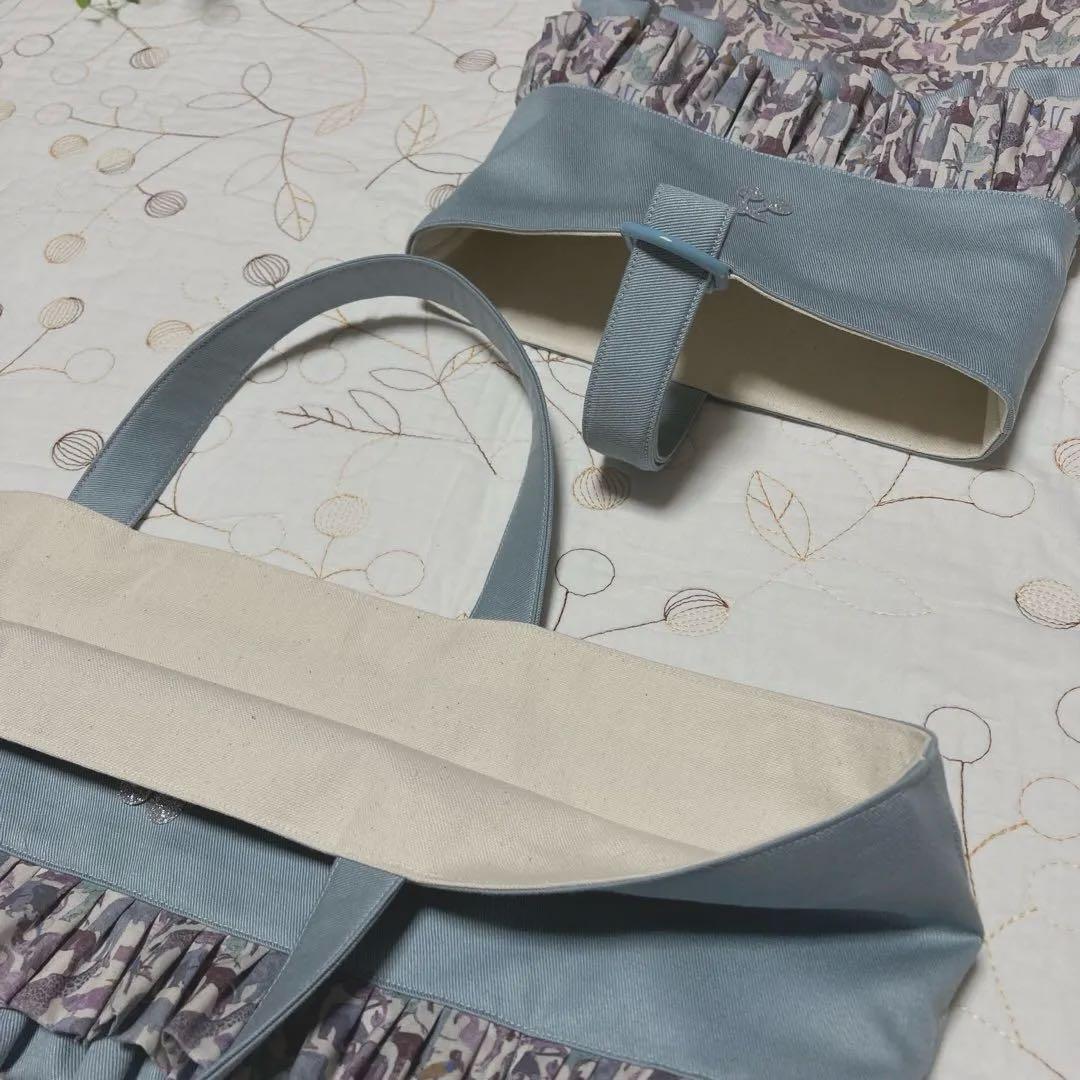 レッスンバッグ お着替え袋　上靴袋　３点　リバティ　キューフォーザズー　入園入学