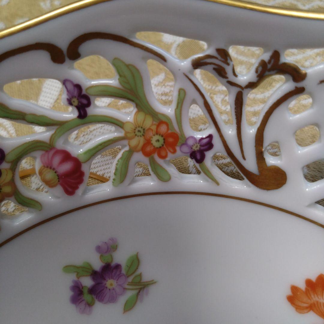 シューマンババリア　ドイツアンティーク　透かし模様　プレート