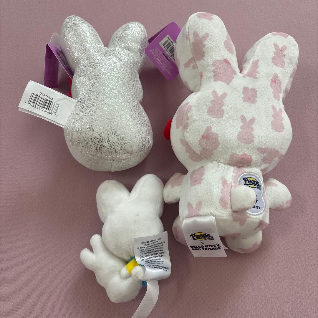 最終価格　peeps ハローキティ ぬいぐるみ 3体セット