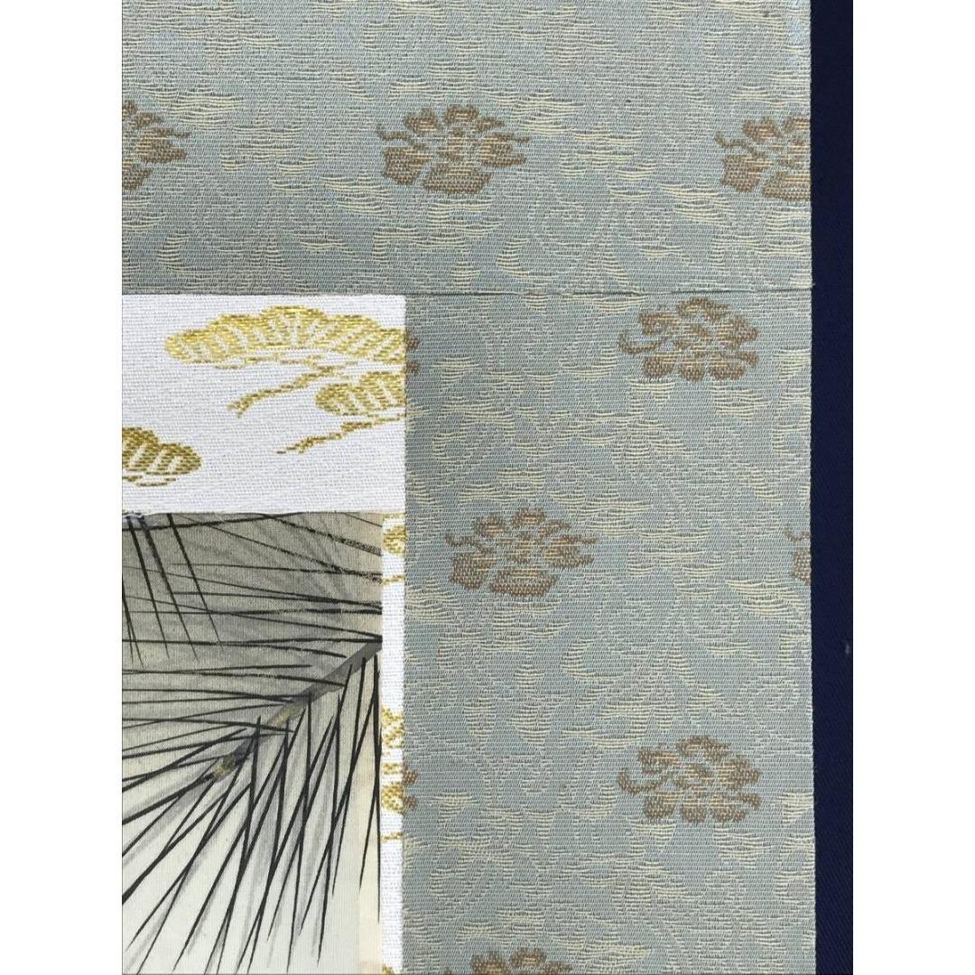 真作/玉翠/松竹梅鶴亀図/祝掛軸/正月掛軸/花鳥図/掛軸/名家伝来/AK-769