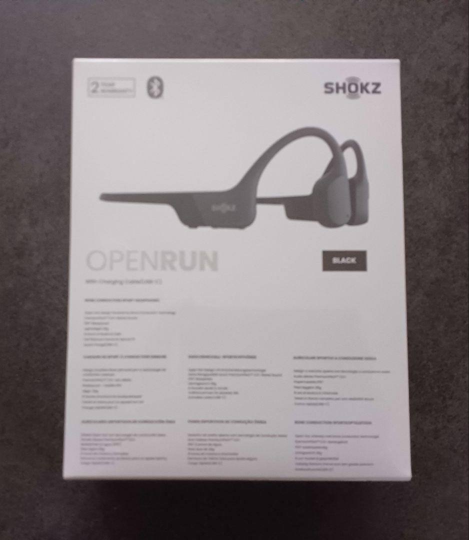 新品未開封 SHOKZ OPENRUN 骨伝導イヤホン 黒 S805