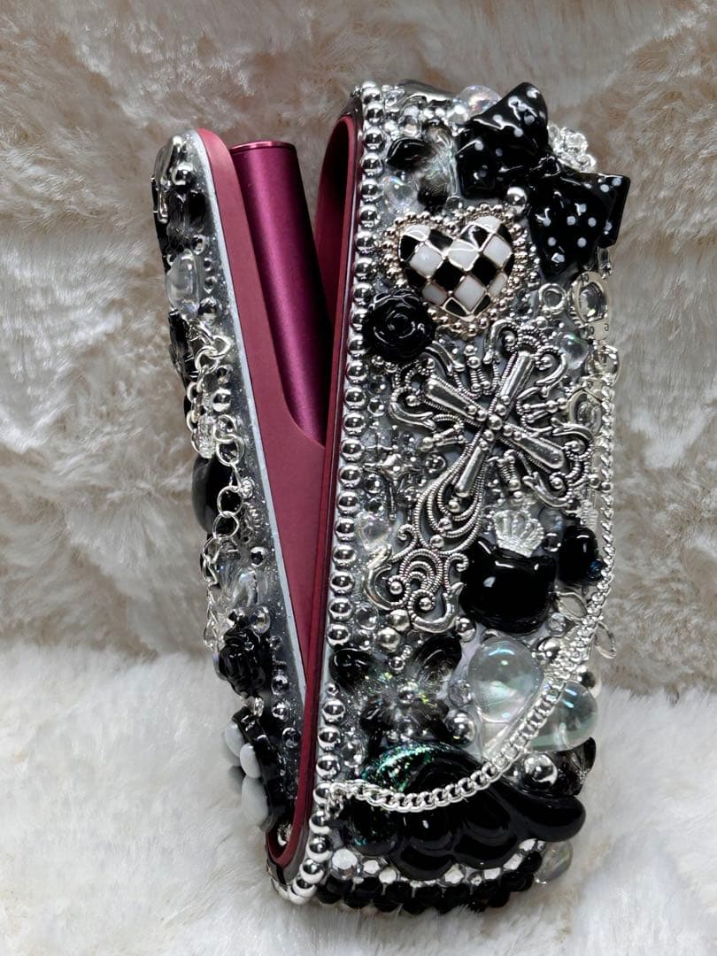 ［即購入可］IQOSイルマIQOSイルマiデコケース11-黒銀系-