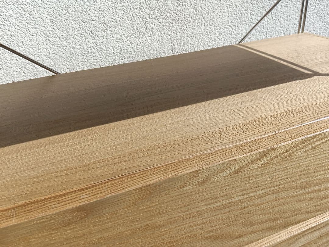 美品 無印 MUJI ユニットシェルフ ボックス引出し2段 オーク材 棚4枚