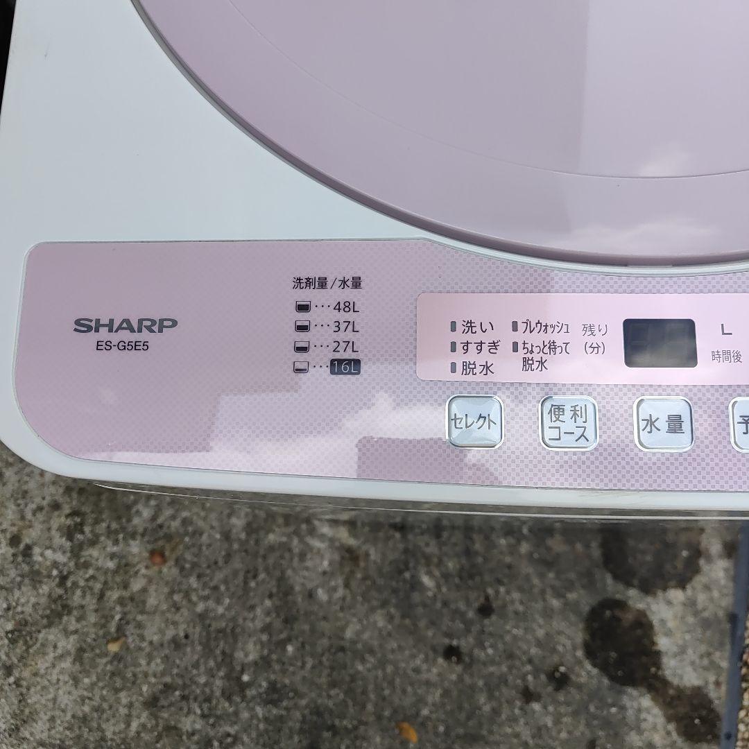【Kazu】SHARP5.5kg全自動洗濯機 ES-G5E5-KP