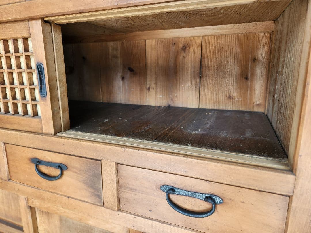 水屋箪笥　時代箪笥アンティークヴィンテージ古家具古民家古民具