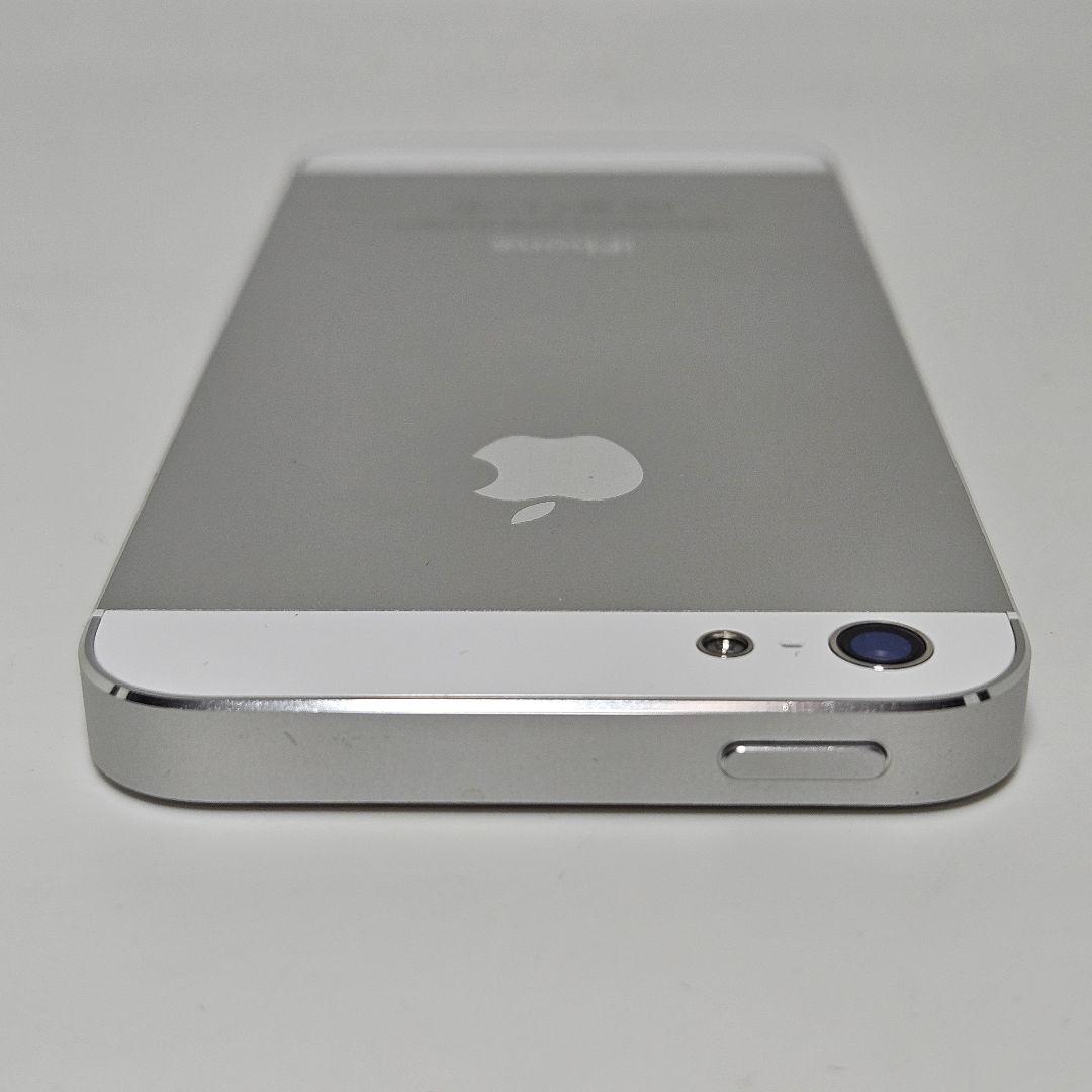 極上美品 動作品 iPhone5 64GB シルバー ホワイト ND210J/A