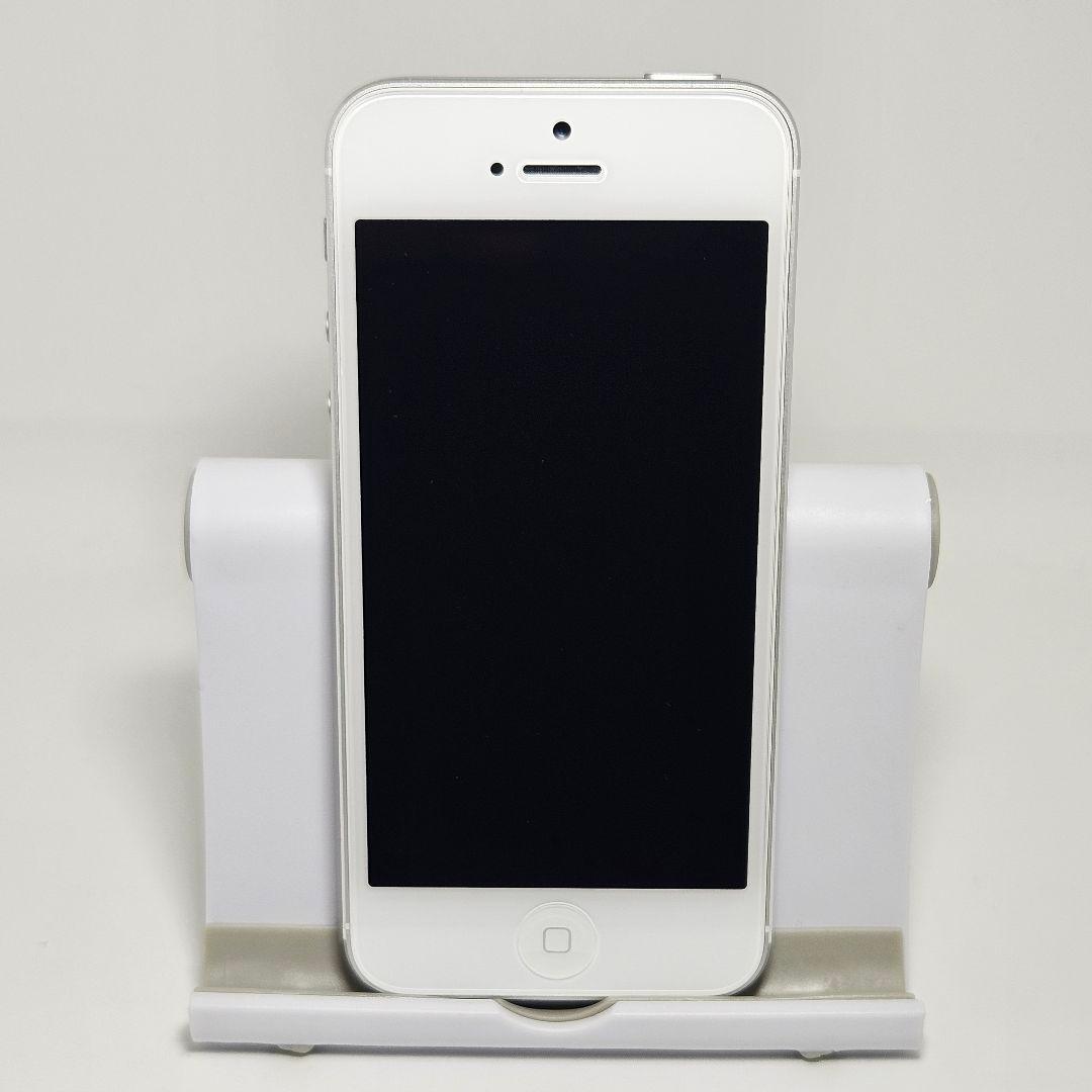 極上美品 動作品 iPhone5 64GB シルバー ホワイト ND210J/A