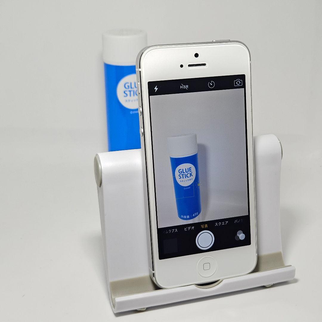 極上美品 動作品 iPhone5 64GB シルバー ホワイト ND210J/A